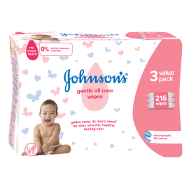 Servetele umede Johnson's Baby Gentle All Over, 3x72 buc