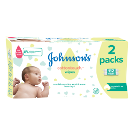 Servetele umede Johnson's Baby Cotton Touch, 2x56 buc
