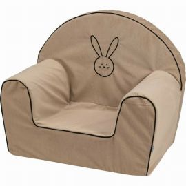 Fotoliu din burete, Bubaba, Bunny, Pentru copii, 9 luni-5 ani, Bej