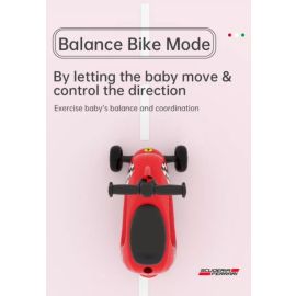 Trotineta pliabila multifunctionala Ferrari 4 in 1 neagra