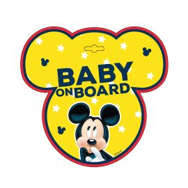 Semn de avertizare Baby on Board MICKEY Seven