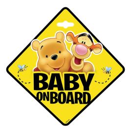 Semn de avertizare Baby on Board Winnie the Pooh Seven
