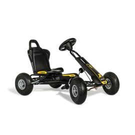 Kart ATX Air Racer, negru, scaun ajustabil, functie "free-wheel", roti pneumatice, frana de mana, volan cu sunete, 102 X 60 X h64 cm