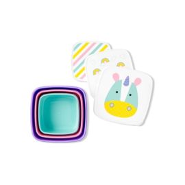 Skip Hop Set 3 cutii pentru pranz Zoo - Unicorn