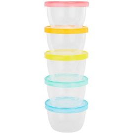 Badabulle - Set 5 recipiente etanse pentru pastrarea hranei