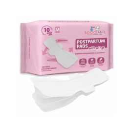 Tampoane absorbante postnatale, Bocioland, Ultra moi, 6 straturi, M, 10 buc