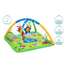 Covoras de joaca cu activitati, Farm, 70x80 cm Fillikid
