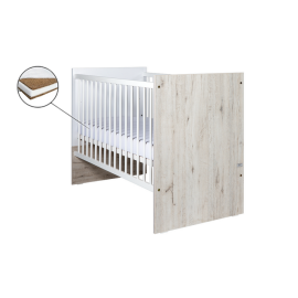 Patut Drewex Cortona Culisant - Natur + Saltea Cocos 12 cm