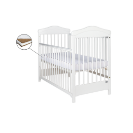 Patut Drewex Hippo culisant - Alb + Saltea Cocos 8 Cm