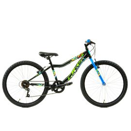 Bicicleta Copii DHS Plasma - 24 Inch, Negru-Albastru