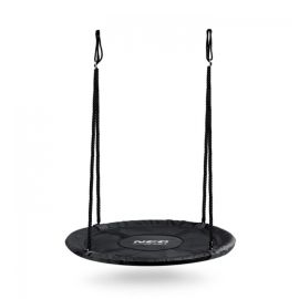 Leagan tip cuib pentru copii XXL, 110 cm, 150 kg, Neo-Sport 110310, Negru