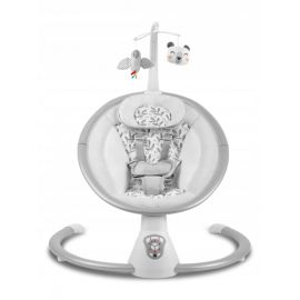 Leagan electric cu vibratii, muzica si jucarii Ricokids 705000, Gri