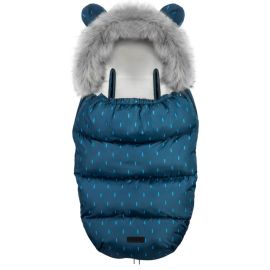 Sac de dormit 95 x 48 cm Ricokids Elmi 720004 - Bleumarin cu modele