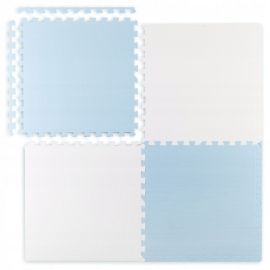 Salteluta de joaca 120 x 120 cm Ricokids 7482 - Alb - Albastru