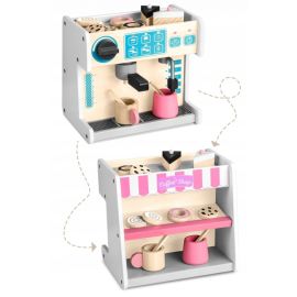 Jucarie interactiva din lemn, coffee shop, Ricokids 785101 - Alb