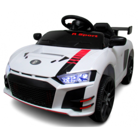 Masinuta electrica cu telecomanda si functie de balansare Cabrio A1 R-Sport - Alb (varsta 1-4 ani)