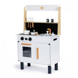 Bucatarie din lemn cu sunete si LED-uri Ecotoys CA12202