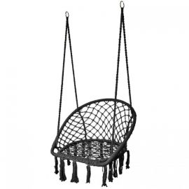 Leagan suspendat pentru interior/exterior, negru, GW-912