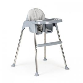 Scaun de masa 2 in 1 cu tapiterie Ecotoys HC-135C - Gri