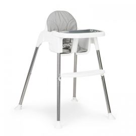 Scaun de masa 2 in 1 cu tapiterie Ecotoys HC-135C - Alb