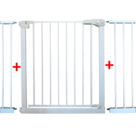 Poarta de siguranta din metal 79-115 cm R-Sport S3 - Alb