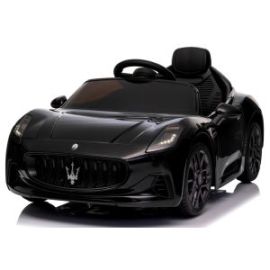 Masinuta electrica cu telecomanda MASERATI GranTurismo, 99x59.5x44 cm, varsta 1-4 ani, roti EVA, scaun din piele ECO, putere 90W - Negru