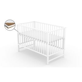 Patut fara sertar VESSANTI Clasico Alb + Saltea Cocos 10 cm 