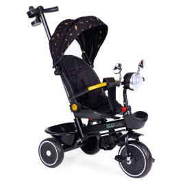 Tricicleta pentru copii, scaun rotativ 360°, roti din spuma EVA, Ecotoys WQL-186 - Negru