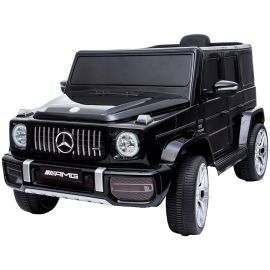 Masinuta electrica Chipolino SUV Mercedes AMG G63 cu scaun din piele si roti EVA black