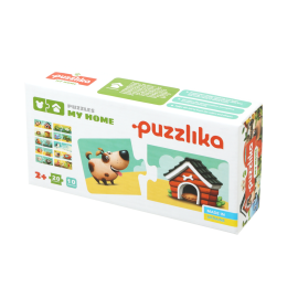 Puzzle pentru copii, 2 Ani+, Puzzlika - Casuta animalelor