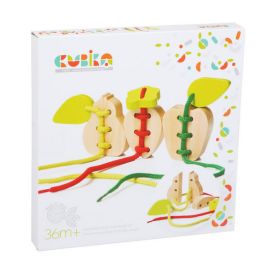 Jucarie Din Lemn Cubika "Joc De Snuruit Fructe"