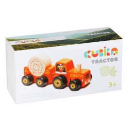 Jucarie din lemn, Cubika, Tractoras cu remorca