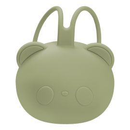 Suport pentru suzeta din silicon, AppeKids, The Little Bear - Raw Green