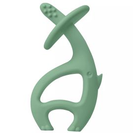 Inel gingival din silicon, Mombella - Elefant Verde
