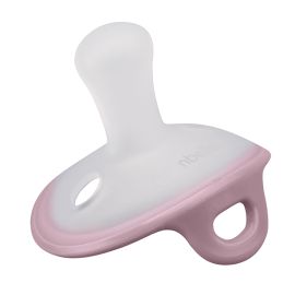 Suzeta deschisa din silicon cu cutie de depozitare, ultra-usoara, 0-6 Luni, Mombella Ciupercuta - Lavender Fog