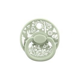 Suzeta din silicon cu cutie de depozitare, 0-6 Luni, Mombella Ciupercuta Fancy - Swamp