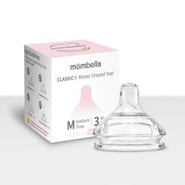 Tetină Biberon Classic Anti-colici Mombella, Flux Mediu (M), 3 luni+