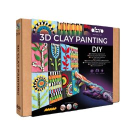 Set creativ de modelaj 3D OKTO Patchwork Garden, Air Clay, 14 ani+