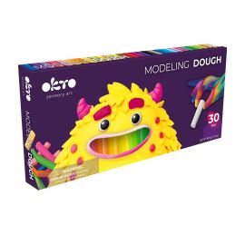 Set de plastilină pentru modelaj OKTO, 30 de batoane, 450 g, 3 ani+