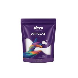Air Clay pentru modelaj, 120 grame, Okto - Alb