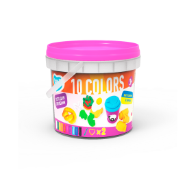Set plastilina si accesorii pentru modelaj Lovin - 10 culori pentru fetite