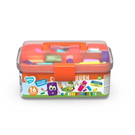 Set plastilina si accesorii pentru modelaj Lovin - 16 culori