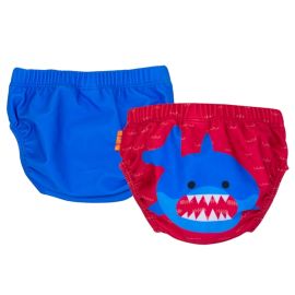 Set 2 chilotei de baie impermeabili, Zoocchini, protectie UPF50+, marime L, 24-36 Luni â€“ Shark