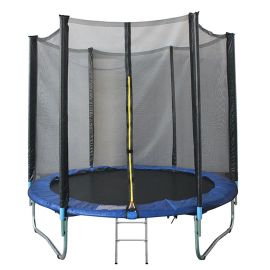 Trambulina KidsCare, cu scara si plasa de protectie, 305 cm