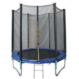 Trambulina KidsCare, cu scara si plasa de protectie, 244 cm