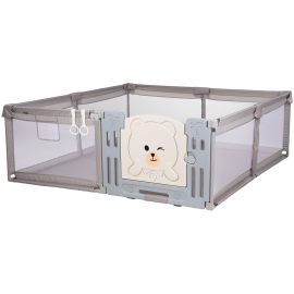 Tarc de joaca Chipolino Amico 200x180 cm cu usa beige