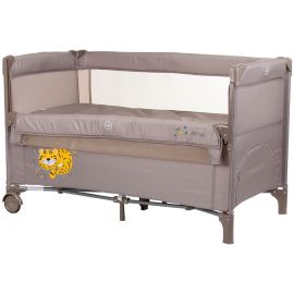 Patut pliabil Chipolino Relax macadamia cu laterala culisanta