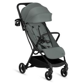 Carucior sport, Lionelo, Agia, 7.3 kg, Ultracompact, Pliere rapida cu o mana, Suport pentru biberon inclus, Sezutul lat si confortabil, 6-48 luni, Sustine 22 kg, Verde
