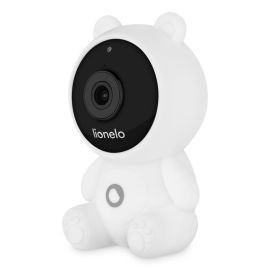 Video monitor Lionelo Babyline Smart 2.0, camera WiFi Full HD 1080p, aplicatie Lionelo Smart, comunicare bidirectionala, senzor temperatura, Alb