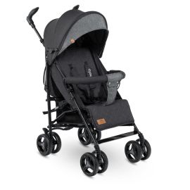 Carucior sport, Lionelo, Irma, Cu husa de picioare, Cu plasa de tantari, Conform cu standardul european de securitate EN1888-1, Negru